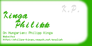 kinga philipp business card